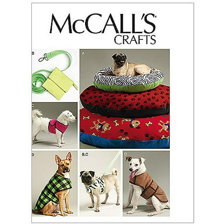 - McCall's Pattern Dog Bed in 3 Sizes, Leash, Case, Harness Vest and Coat, All Sizes in 1 Envelope
