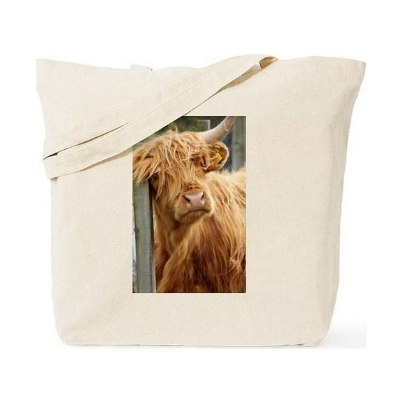 CafePress - Highland Cow Tote Bag - Unisex Canvas Tote Bag, Beige, 1-Piece