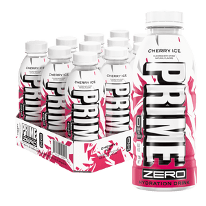 Prime Ice Hydration Sports Drink, Cherry Ice, 16.9 fl oz, 12 Pack