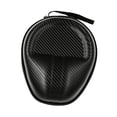thumbnail image 2 of Estuche de auriculares estuche de viaje con cremallera suave de protección de la bolsa ligera cubierta de auriculares bolsita de almacenamiento dura Negro, 2 of 8