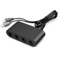thumbnail image 1 of Gamecube Controller Adapter Compatible with Wii U, PC, Switch Gamecube Adapter Super Smash Bros. Support Trubo and Vibration, Plug and Play, 1 of 7