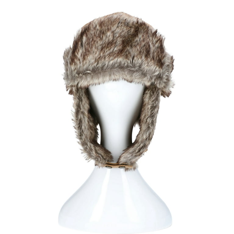 Vintage Ushanka Hat for Men Women Winter Trapper Hat with