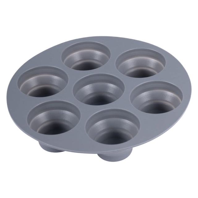 Foldable Cake Food Grade Silica Gel Frying Pan Accessories 7-hole Retractable Baking