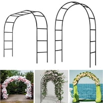 Metal Garden Arch Trellis for Wedding Party Bridal Prom Garden Floral Decoration, Assembly in Two Ways (Tall or Wide)