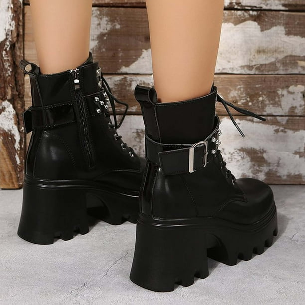 Buckle calf cheap boots