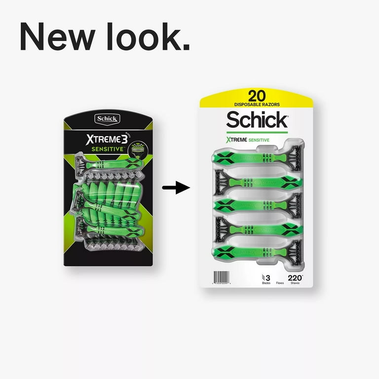 Schick Xtreme 3 Value Pack Disposable Razors for Sensitive Skin
