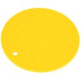 thumbnail image 2 of Almohadilla de aislamiento de forma redonda de silicona gruesa de grado alimenticio, almohadilla de aislamiento para horno microondas, amarillo, 2 of 14