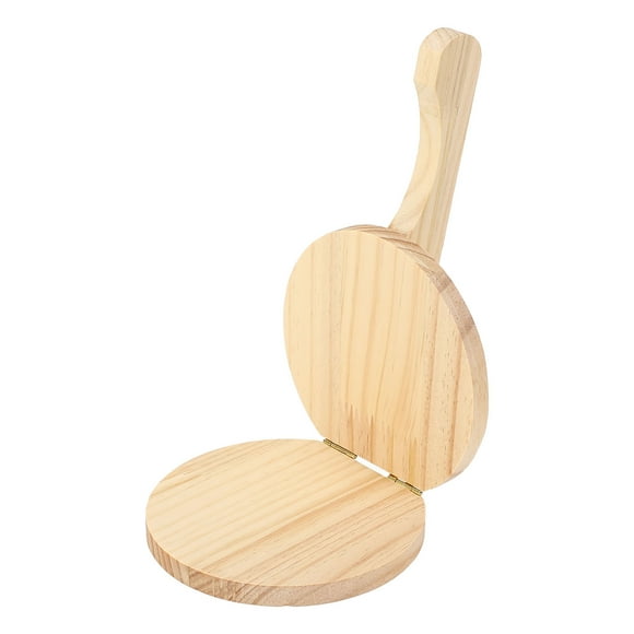 Dough Press, Wooden Tortilla Maker Multifunction Tortilla Press Dough Maker with Ergonomic Handle Flour Tortilla Press Labor Saving Stable Tortilla Maker Press for Baking