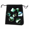 thumbnail image 2 of Paquete de 7 Dados Poliédricos Sunnimix Verde Con Bolsa de Juguetes, 2 of 8