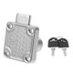thumbnail image 2 of Cerradura de gabinete con llave, cerradura de seguridad para vitrina, cerradura de seguridad para cajón, cerradura de armario de acero inoxidable, 2 of 7