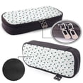 thumbnail image 4 of Lsque Hand Drawn Turtle Printed Big Capacity PU Leather Pencil Case Large Pencil Pouch Stationery Pen Bag Pencil Holder for Teen, 4 of 6