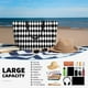 thumbnail image 5 of Fotbe Black And White Diamonds Bolsa de Viaje para Playa - Resistente al Agua, Bolsa Tote de Gran Capacidad y Ligera con 7 Bolsillos para Mujeres y Hombres, 5 of 7