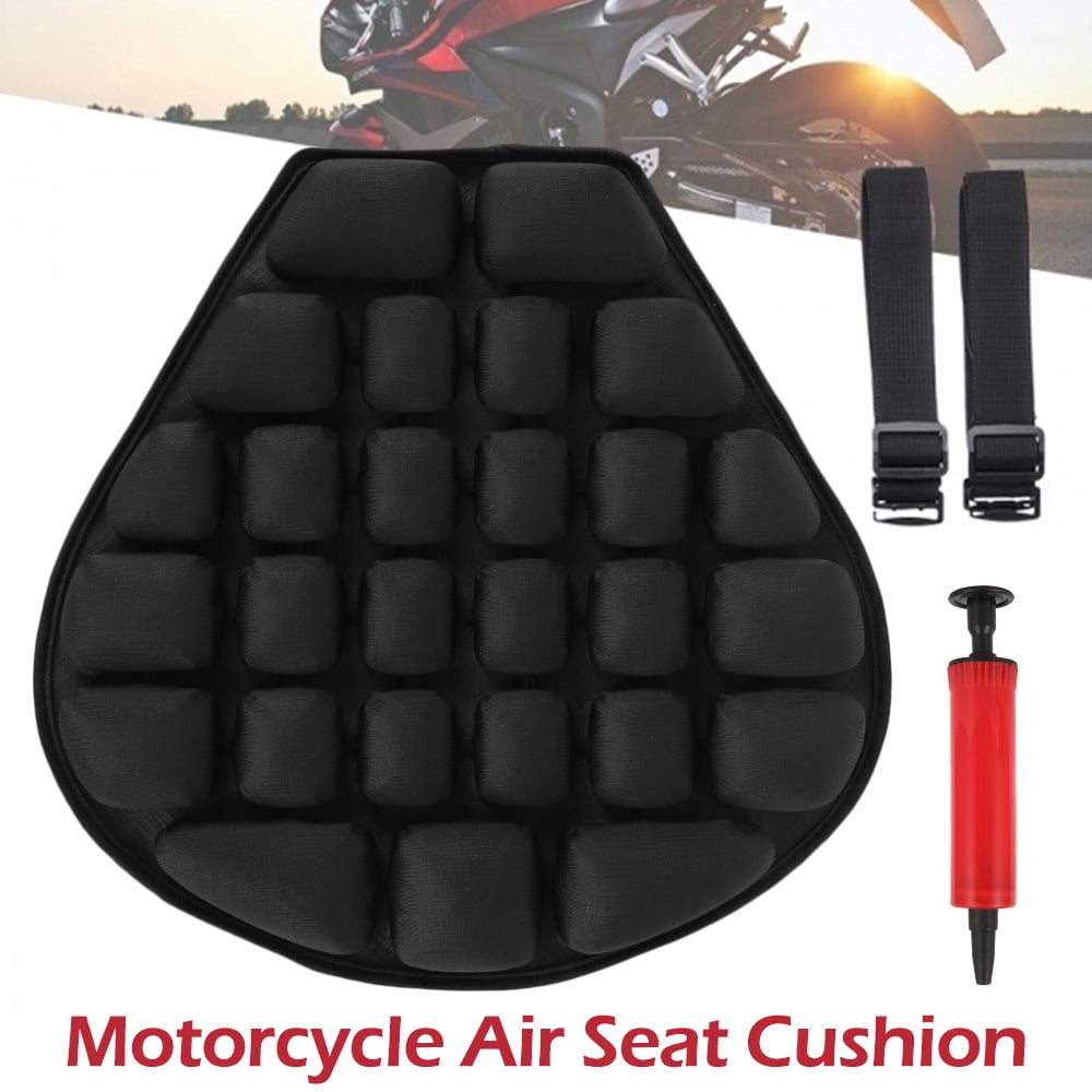 Breathable Non-slip Shock Absorption Seat,Pressure Relief Ride Motorcycle Cushion for Cruiser,12.612.6in,Black everywhere Ablerfly Motorcycle Air Seat Cushion 