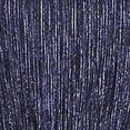 thumbnail image 4 of MSK Womens Navy Smocked Lined Tiered Pullover Keyhole Back Pinstripe Flutter Sleeve Round Neck Above The Knee Evening Fit + Flare Dress S, 4 of 4