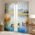 thumbnail image 2 of Homewish Mallard Duck Curtains Pack of 2 (42x84 Each) for Female Men Adults,Rustic Cottage Animal Curtains Blackout,Retro Vintage Bedroom Curtains,Breathable Home Decor, 2 of 6