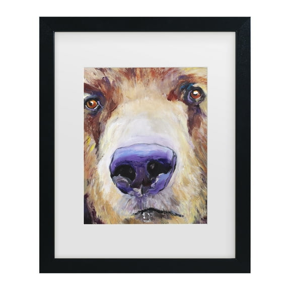 Trademark Fine Art Animals Matted Framed Art ' The Sniffer ' by Pat Saunders-White