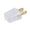 Clear, variant on B&P Lamp® Polarized Quick Connect Lamp Plug (SPT-2, Gold)