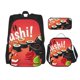 thumbnail image 1 of Easygdp Sushi Mochila para Niños y Niñas con Set de Caja de Almuerzo y Estuche para Lápices 3 en 1, Mochila Escolar Estampada para Adolescentes, 1 of 7
