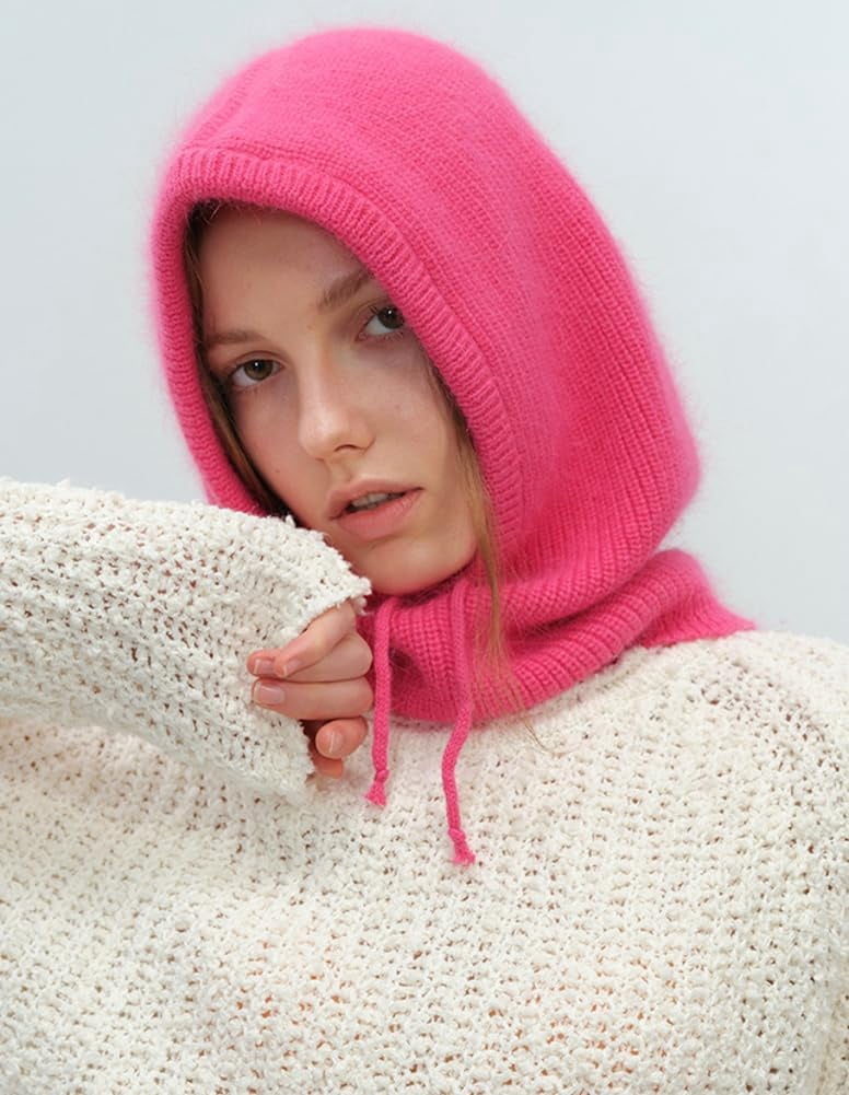 CoCoMangos Pull on Beanie Hats for Women Men with Scarf Womens Balaclava Trendy Winter Hats Cold-Proof Bonnet Knit Beanies for Guys