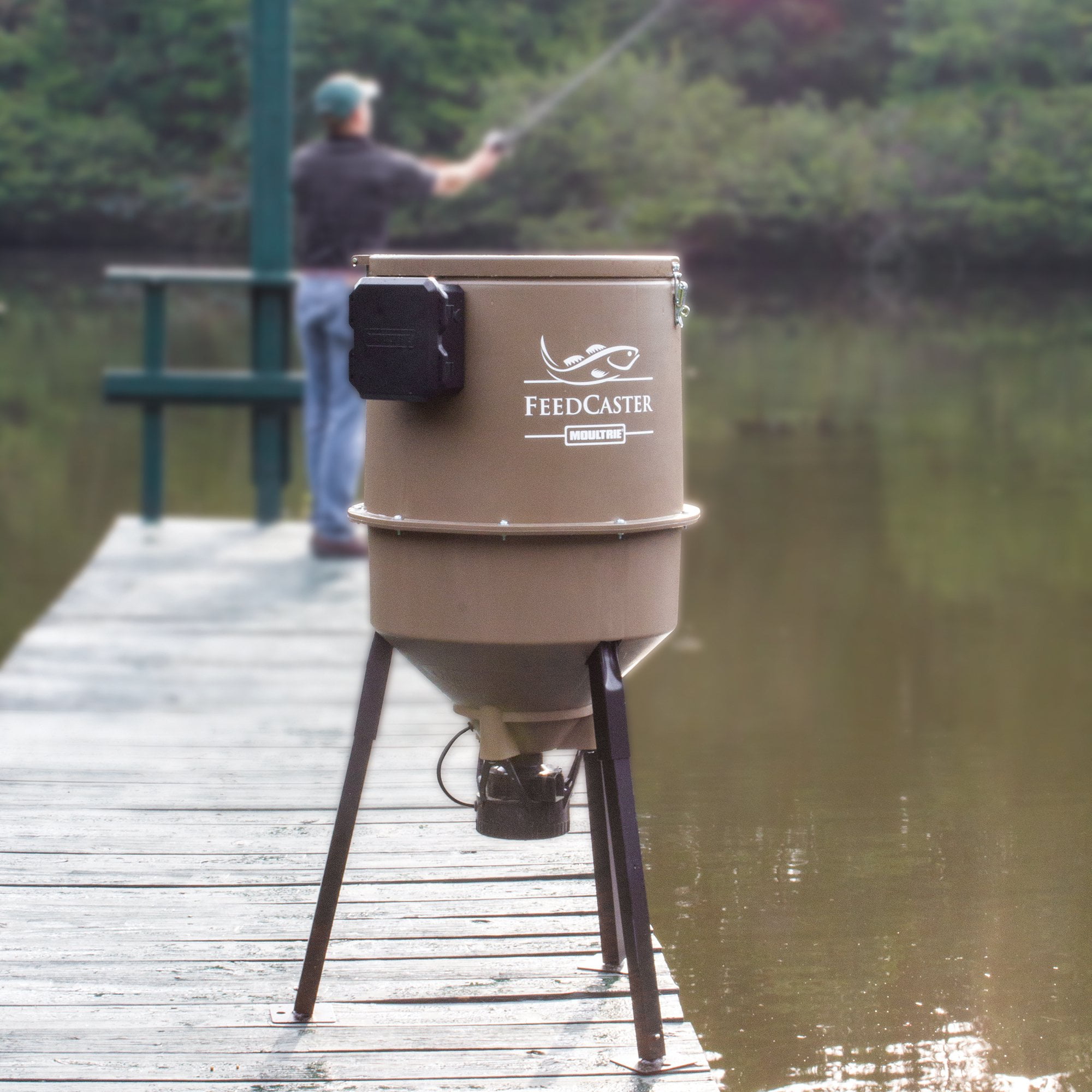 moultrie feedcaster fish feeder