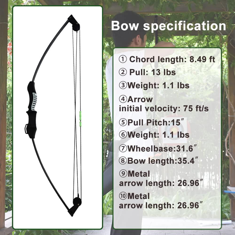 Piaoyu Beginner Archery Set Outdoor Beginner Archery Practice Composite Bow Birthday Gift