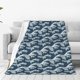 thumbnail image 1 of Fotbe A Japanese Great Wave Manta de Franela Acolchonada con Estampado, Súper Suave y Esponjosa, Extra Grande para Sofá, Cama, Uso Todo el Año-40"x30", 1 of 7