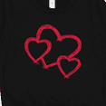 thumbnail image 3 of Inktastic Three Red Hearts Toddler Sweatshirt, 3 of 4