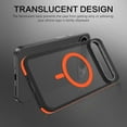 thumbnail image 2 of YINLAI Translucent Matte Google Pixel 9 Case and Google Pixel 9 Pro Case 2024 , Magnetic Compatible with Mag-safe Shockproof Phone Cases for Pixel 9 and Pixel 9 Pro 2024, Black/Orange, 2 of 8