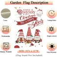 thumbnail image 2 of Seasonal Garden Flags 12.5x18 Double Sided Linen Decor for Christmas,Christmas Garden Flags for Outside, Holiday Yard Outdoor Decoration - Lovely Dwarf, 2 of 6