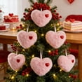 thumbnail image 3 of NOVELAR Fluffy Heart Decorations, 6-Pack Polyester Ornaments, Adds Warmth and Joy to Any Room, Ideal for Valentine's Day and Year-Round Festive Accents, 3 of 5