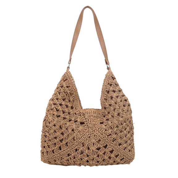 2026 Fasion Large Capacity Woven Shoulder Bag for Beach Casual Outing and Daily Commute