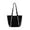 Black, variant on Women Faux Suede Rivet Tote Bag Solid Color Shoulder Bag Underarm Bag Handbag Large Capacity for Daily Travel