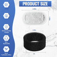 thumbnail image 3 of 48 Pack Cat Water Fountain Filters,Cat Replacement Filters for Adjustable Flow Pet, 3 of 8