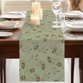 thumbnail image 3 of Table Runners 72 Inches Long Dress Scarves, Sage Green Floral Farmhouse Kitchen/Dining Table Runner, Coffee Tablerunners, Vintage Spring Botanical Flowers 14x72 Inch, 3 of 9