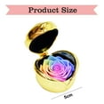 thumbnail image 2 of Eternal flower decoration iron box rose with gift box holiday gift birthday gift for friends and family-Color +gold, 2 of 5