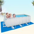 thumbnail image 1 of Alfombrilla de suelo de piscina impermeable plegable rectangular azul, protector de suelo de piscina de tela impermeable plegable para piscinas/almohadillas inflables, 445 cm * 254 cm ShuxiuWang 9024715390295, 1 of 1