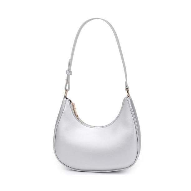WSRYDJDL Crescent Bolsos de hombro para mujer lindo Hobo Tote bolso debajo del brazo monederos mini bolso de embrague con cierre de cremallera