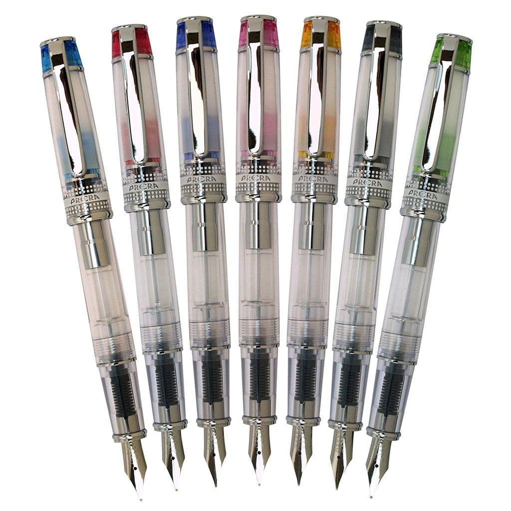 Pilot Prera Fountain Pen - Blue & Clear Body - Medium Point