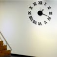 thumbnail image 2 of Yuarrent Reloj de pared con espejo acrílico 3D, reloj de dígitos romanos con notación musical DIY, decoración moderna para el hogar, pegatinas para el Decoración del hogar Negro Yuarrent JJ3648-02, 2 of 6