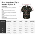 thumbnail image 5 of Susaid Wasp and Florals Print Short Sleeve Shirts Button Down Casual Shirts Summer Beach Aloha Button Down Short Sleeve for Men ,Large, 5 of 7