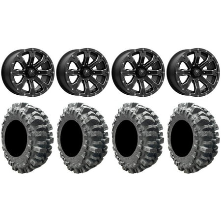 MSA Bounty 14 Wheels Black 31 Bogger Tires Can-Am Commander Maverick Renegade Outlander Defender MSA Bounty 14 Wheels Black 31 Bogger Tires Can-Am Commander Maverick Renegade Outlander Defender