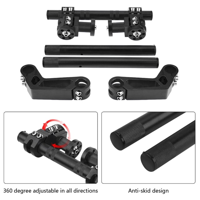 Removable Steering Handlebar, Aluminum Alloy 22mm Steering Handlebar Wear Resistance For 125cc Motorcycle Pit Dirt Bike ANGGREK Adjustable Steering Handlebar