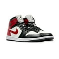 thumbnail image 2 of Women's Air Jordan 1 Mid Sail/Gym Red-Off Noir-White (BQ6472 160) - 6.5, 2 of 5