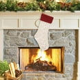 thumbnail image 6 of JeashCHAT 2 Pcs Christmas Stockings Christmas Large Knitted Wool Hanging Stockings Ornaments Gift Bags Kids Candy Bags Fireplace Christmas Tree Decorations, 6 of 8
