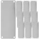 thumbnail image 1 of BRIGHTFUFU 10 letreros de nombre en blanco para grabar en casa, letreros metálicos multifunción en blanco., 1 of 1