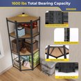 4Tier Corner Shelving Unit Adjustable Garage Storage Utility Rack Load