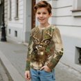 thumbnail image 6 of Garronmavis Cute Green Camo Boys Long Sleeve T-Shirts Size 5-6 Comfortable Deer Long Sleeve Crew Neck T-Shirts Soft Casual Crewneck Loose Fit Tee Tops Warm Fall Winter Clothes, 6 of 7
