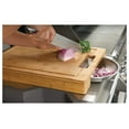 thumbnail image 3 of PRO Bamboo Cutting Board with Stainless Steel Bowls 70012 Naturally Cutting Board with Two Stainless Steel Bowls, Chopping and Carving Meat, 3 of 5