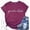 A-Purple162, variant on Women's Heart Letter T Shirt Short Sleeve Crewneck Slim Fit Tee Breathable Relaxed Pilates Class Workout T Shirts