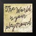 thumbnail image 2 of Grey, Jace 20x20 Black Modern Framed Museum Art Print Titled - The World is Your Playground, 2 of 5